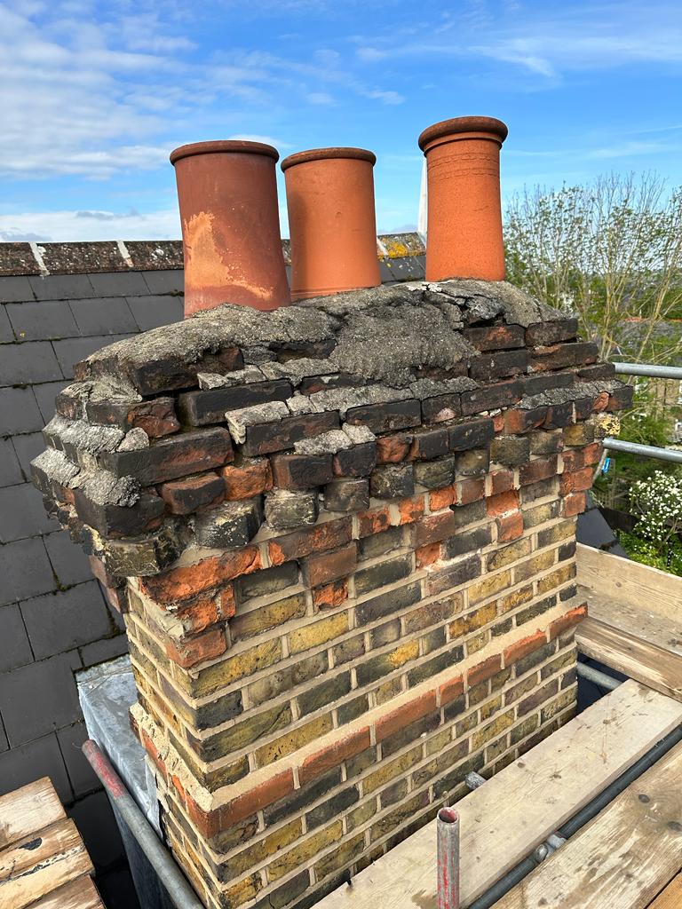 Chimney restoration Pictures Before